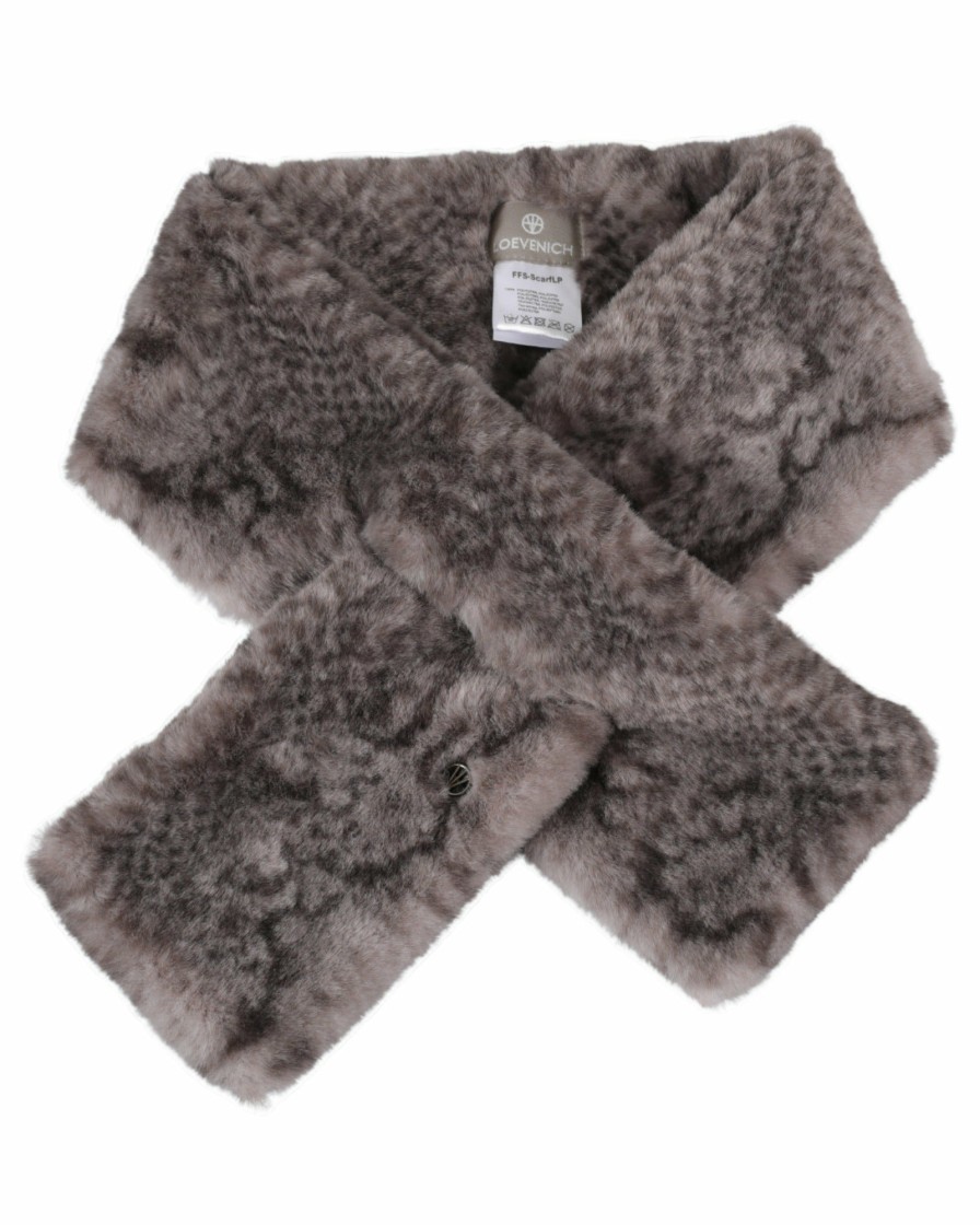 Wholesale Fakefur-Schal - Grau