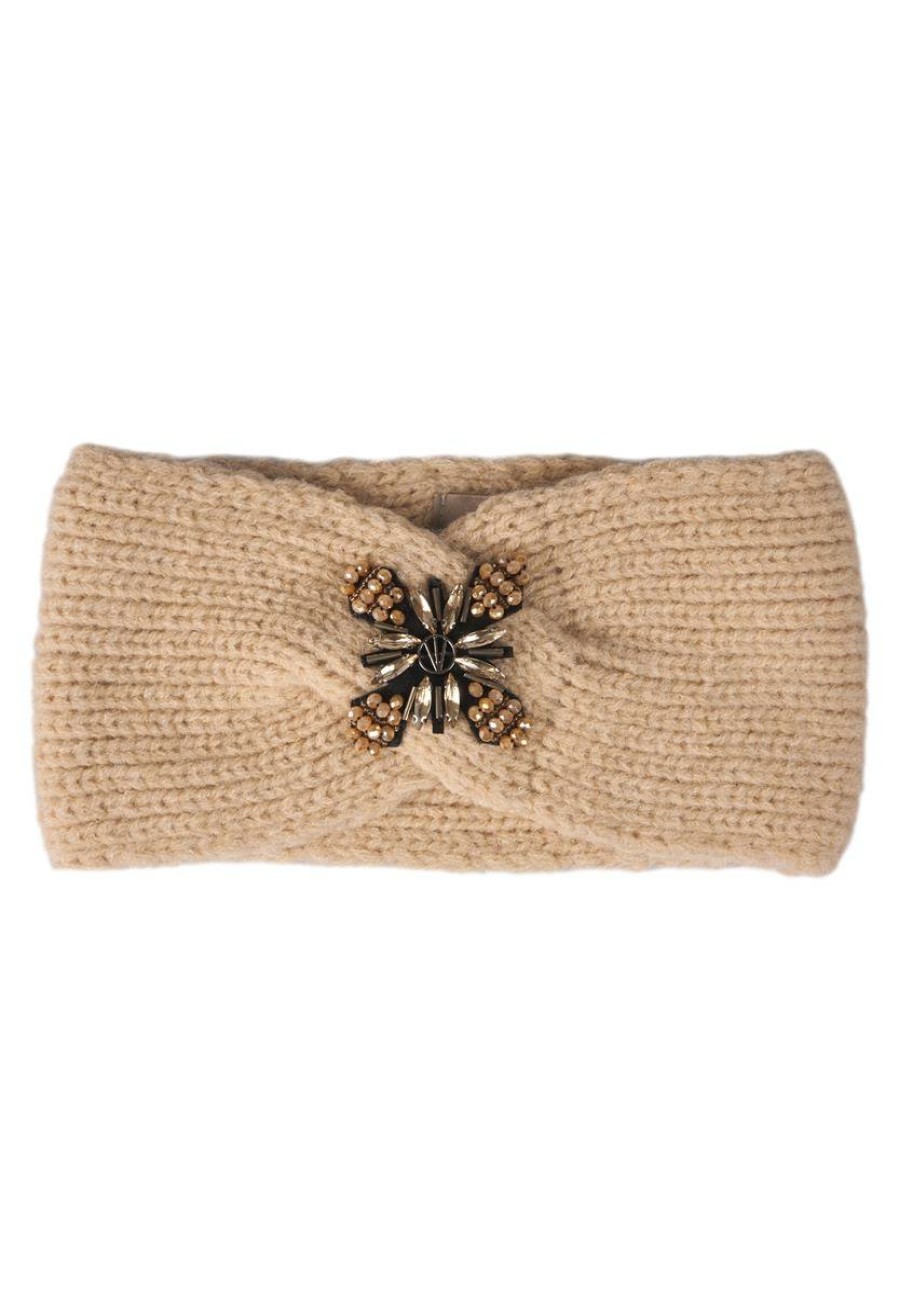 New Stirnband Mit Schneekristall - Beige