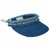 Hot Visor Mit Glitzersteinchen-Multi Denim