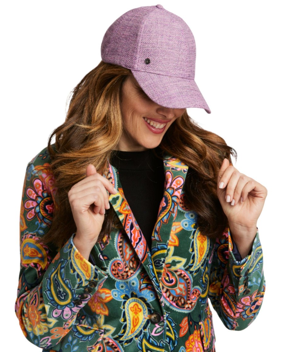 New Color-Blocking Baseball Cap-Multi Pink