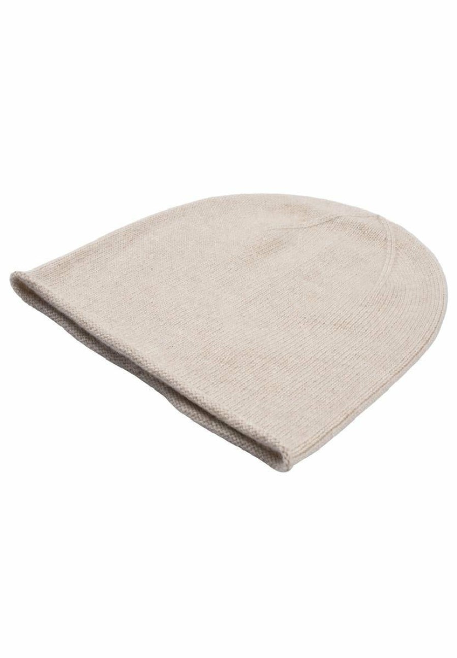 Hot Kaschmir Beanie - Beige Meliert