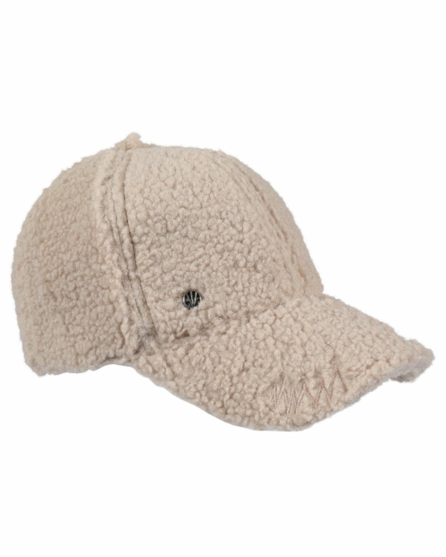 Best Lammfell Imitations Basecap Zz + Handschuh - Beige