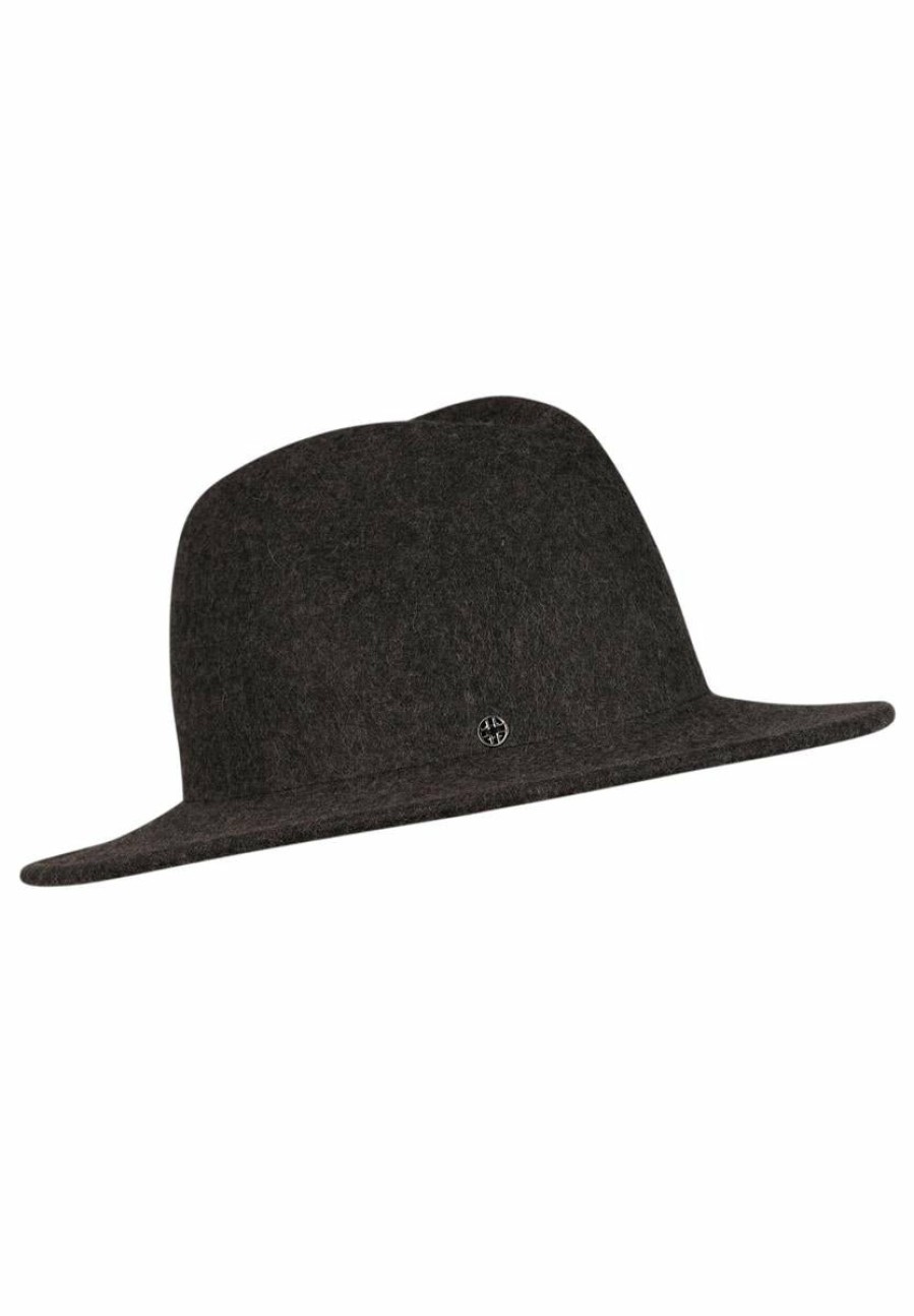 Wholesale Kleiner Fedora - Anthrazit Meliert